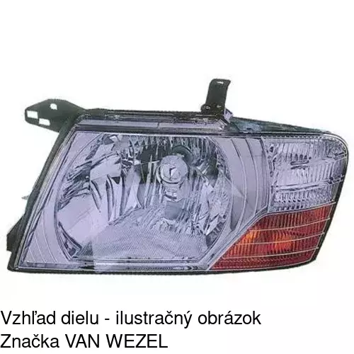 Hlavný reflektor 5275091E /POLCAR/ - obr. 1