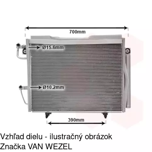 Chladiče klimatizácie 5287K8C2 /POLCAR/ - obr. 2