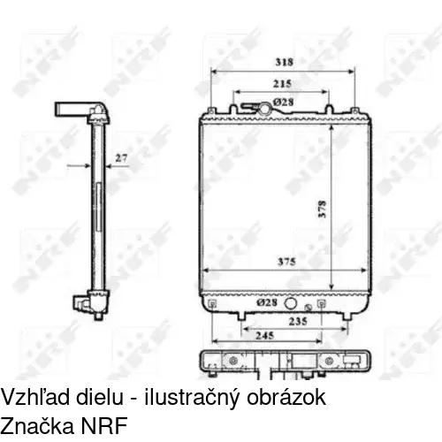 Chladiče vody 550308A3 /POLCAR/