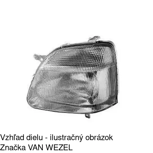 Hlavný reflektor 550309-E /POLCAR/ - obr. 1