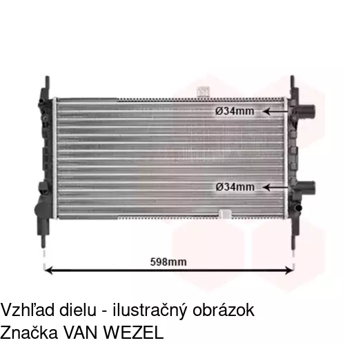 Chladiče vody POLCAR 550508-0