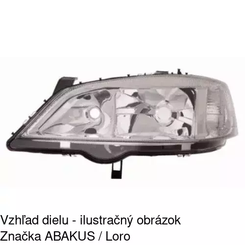 Hlavný reflektor 5508090E /POLCAR/ - obr. 3