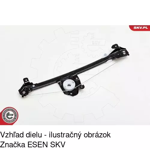 Mechanizmus sťahovania okna elektrický bez motora 5508PSG3 /POLCAR/ - obr. 4