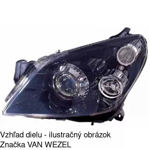 Hlavný reflektor 5509091H /POLCAR/ - obr. 2