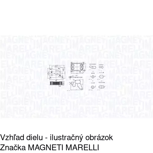 Chladiče oleja 5509L8-2 /POLCAR/