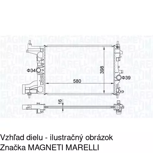 Chladiče vody POLCAR 5511081X