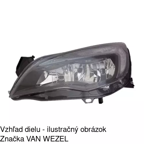 Hlavný reflektor 5511096E /POLCAR/ - obr. 3