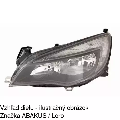 Hlavný reflektor 5511097H /POLCAR/ - obr. 3