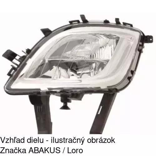 Hmlové svetlo - predné 551130-E /POLCAR/ - obr. 4