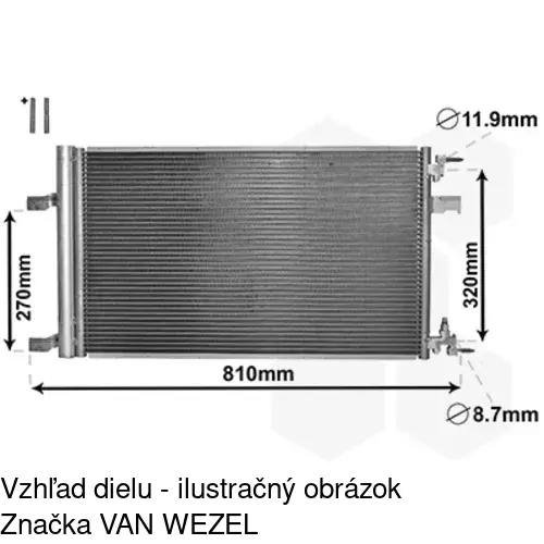 Chladiče klimatizácie 5511K8C2S /POLCAR/ - obr. 5