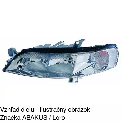 Hlavný reflektor 5517102E /POLCAR/ - obr. 2