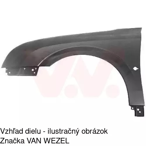 Predný blatník 551801 /POLCAR/ - obr. 3