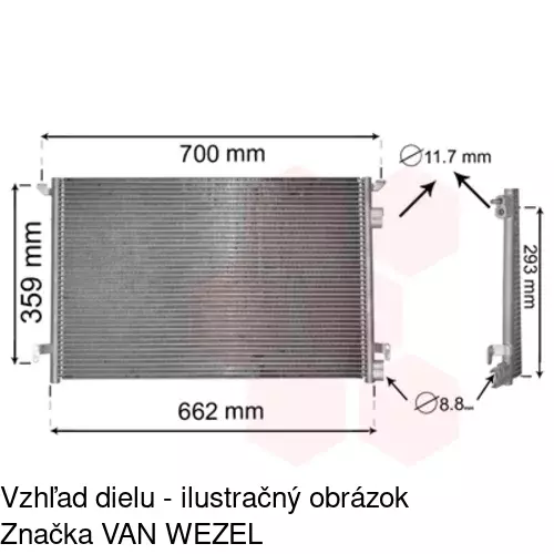 Chladiče klimatizácie 5518K84X /POLCAR/ - obr. 3