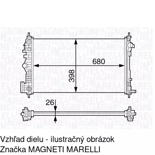 Chladiče vody POLCAR 5520085K