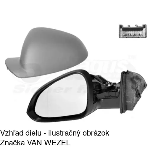 Rám vonkajšieho zrkadla 552054PM /POLCAR/ - obr. 5