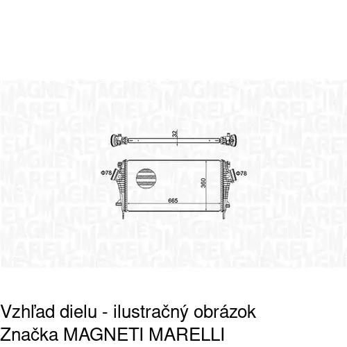 Chladiče vzduchu (Intercoolery) 5520J8-1 /POLCAR/ - obr. 1