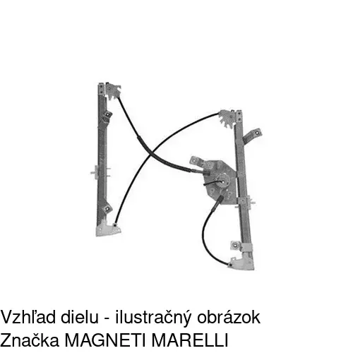 Mechanizmus sťahovania okna elektrický bez motora 5520PSG1E /POLCAR/ - obr. 1