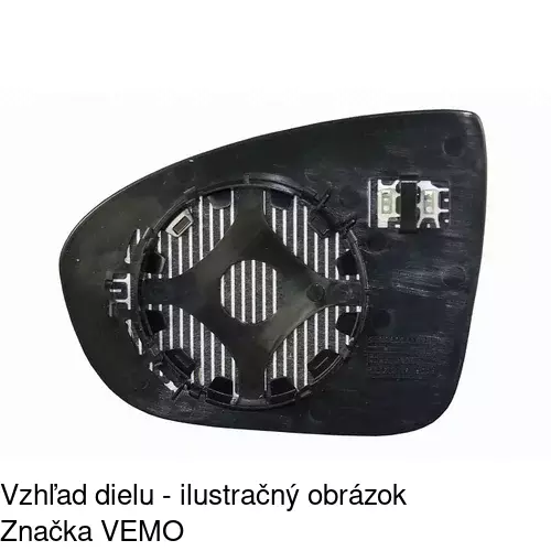 Sklo vonkajšieho zrkadla s držiakom 5546554M /POLCAR/ - obr. 4
