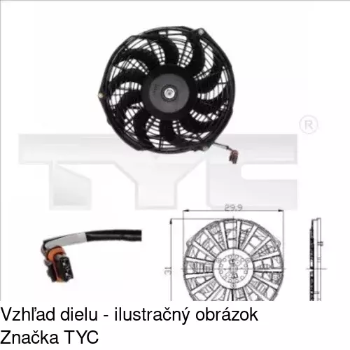 Ventilátory chladičov POLCAR 555523W7