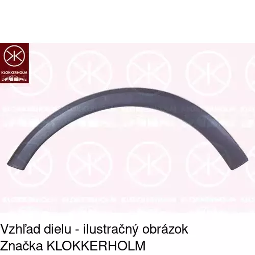 Lišta blatníka POLCAR 5556026J