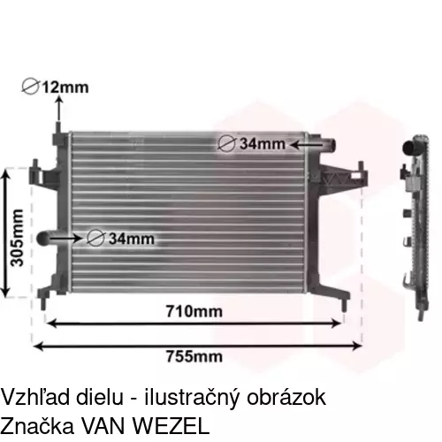 Chladiče vody 5556083X /POLCAR/ - obr. 5