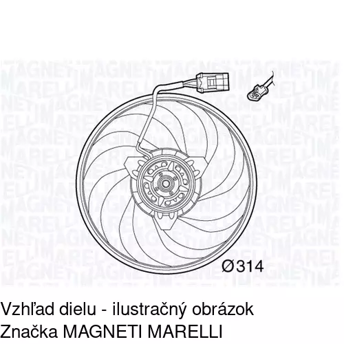Ventilátor bez krytu / podpery 555623U8-1 /POLCAR/ - obr. 4