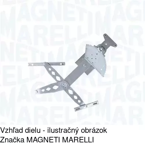 Mechanizmus sťahovania okna elektrický bez motora 5556PSG1 /POLCAR/ - obr. 1