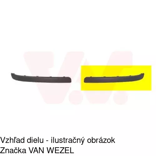 Lišta nárazníka 555796-8 /POLCAR/ - obr. 1