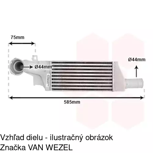 Chladiče vzduchu (Intercoolery) 5557J8-1 /POLCAR/ - obr. 4