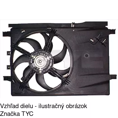 Ventilátor bez krytu / podpery 555823U6 /POLCAR/ - obr. 1