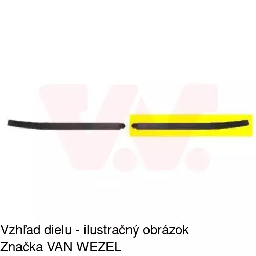 Spojler predného nárazníka POLCAR 556125-1