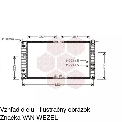 Chladiče vody 558108-2 /POLCAR/