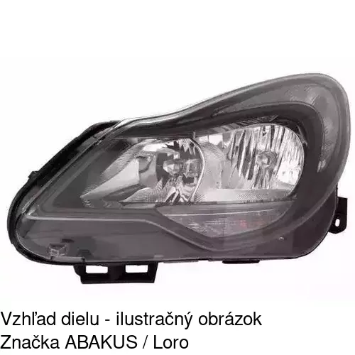 Hlavný reflektor 55B1093E /POLCAR/ - obr. 3