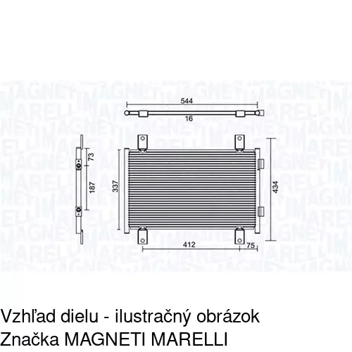 Chladiče klimatizácie 5702K8C2 /POLCAR/ - obr. 1