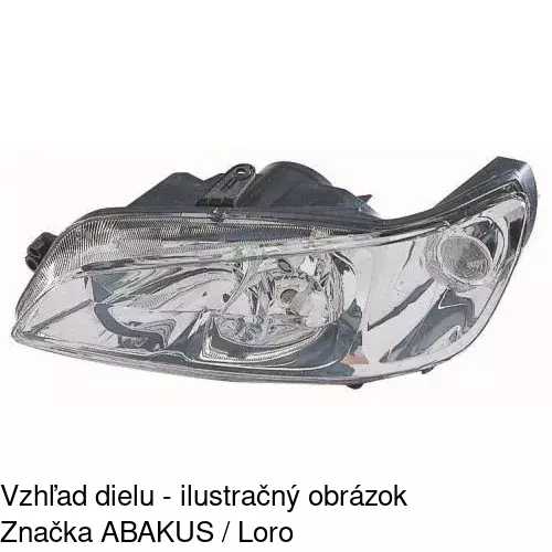 Hlavný reflektor 5709091E /POLCAR/ - obr. 2
