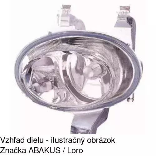 Hmlové svetlo - predné 5723291V /POLCAR/ - obr. 3