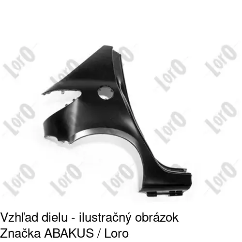 Zadný blatník 572383-1 /POLCAR/ - obr. 1
