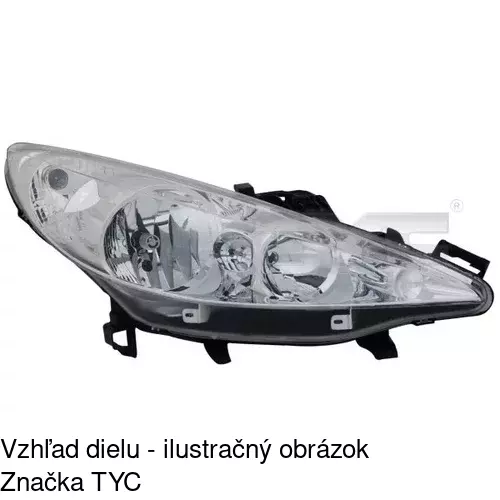 Hlavný reflektor 572409-V /POLCAR/ - obr. 1