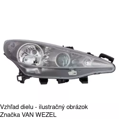 Hlavný reflektor 5724102E /POLCAR/ - obr. 1