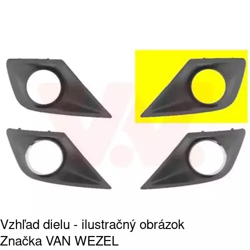 Rámik hmlového svetla 57242713 /POLCAR/ - obr. 3