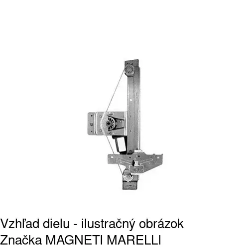 Elektrický mechanizmus okna dverí 5724PSE8 /POLCAR/ - obr. 2