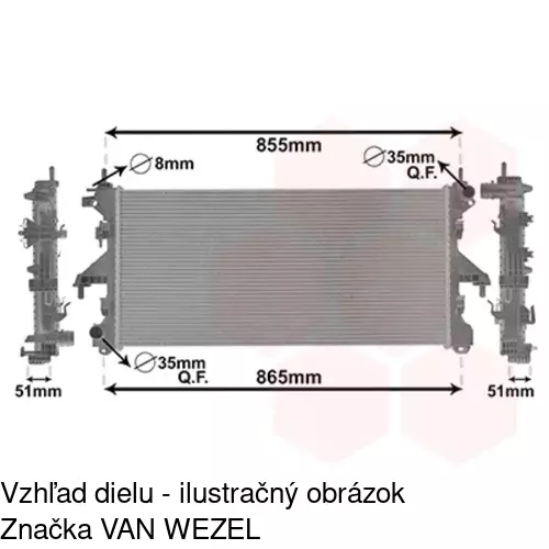 Chladiče vody 577008-5 /POLCAR/ - obr. 3