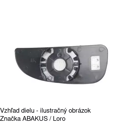 Sklo vonkajšieho zrkadla s držiakom 5770558M /POLCAR/ - obr. 4