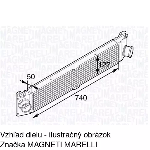 Chladiče vzduchu (Intercoolery) 5770J8-1 /POLCAR/