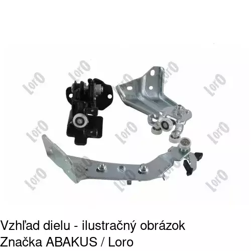 Vozík - kolieska pant posuvných dverí 5770Z-70A /POLCAR/ - obr. 1