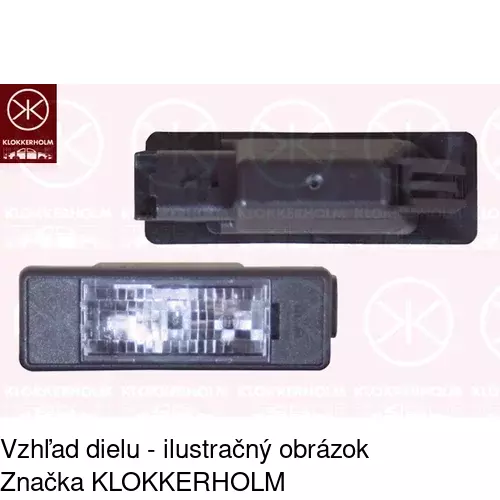 Svetlo na osvetlenie evidenčného čísla 5790957 /POLCAR/ - obr. 2