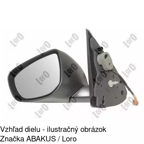 Vonkajšie zrkadlo 57C2514E /POLCAR/ - obr. 2