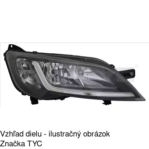 Hlavný reflektor POLCAR 57N110-U