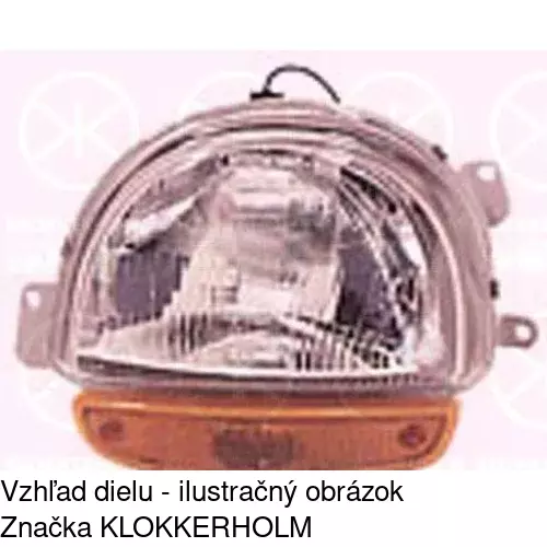 Hlavný reflektor 6003100E /POLCAR/ - obr. 1