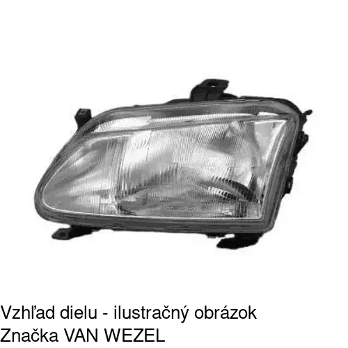 Hlavný reflektor 600710-V /POLCAR/ - obr. 3